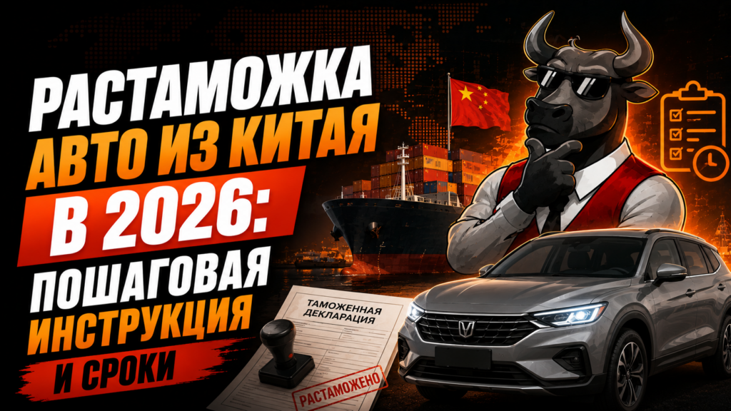 Растаможка авто из китая в 2026