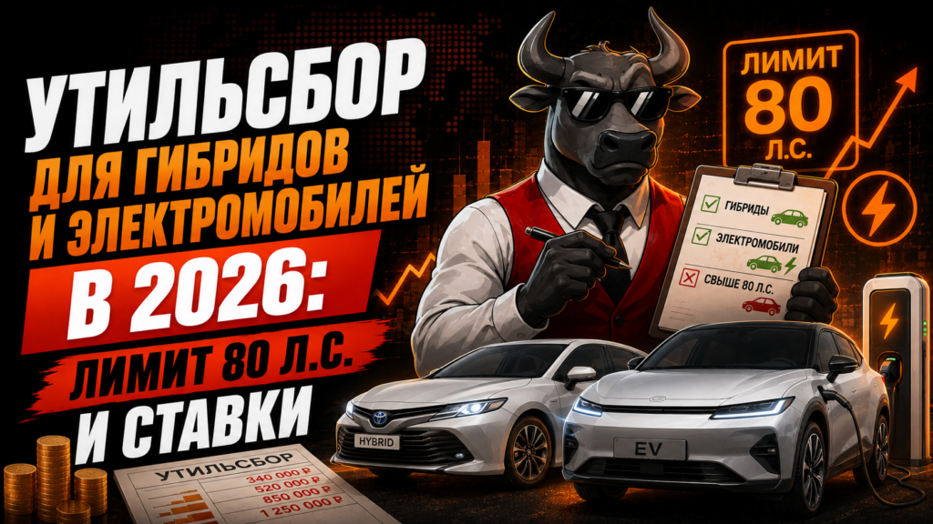 Утильсбор для гибридов и электромобилей в 2026