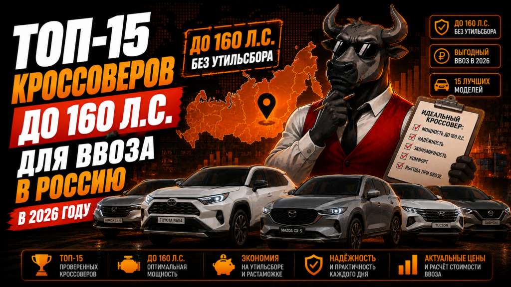Топ 15 кроссоверов до 160 лс